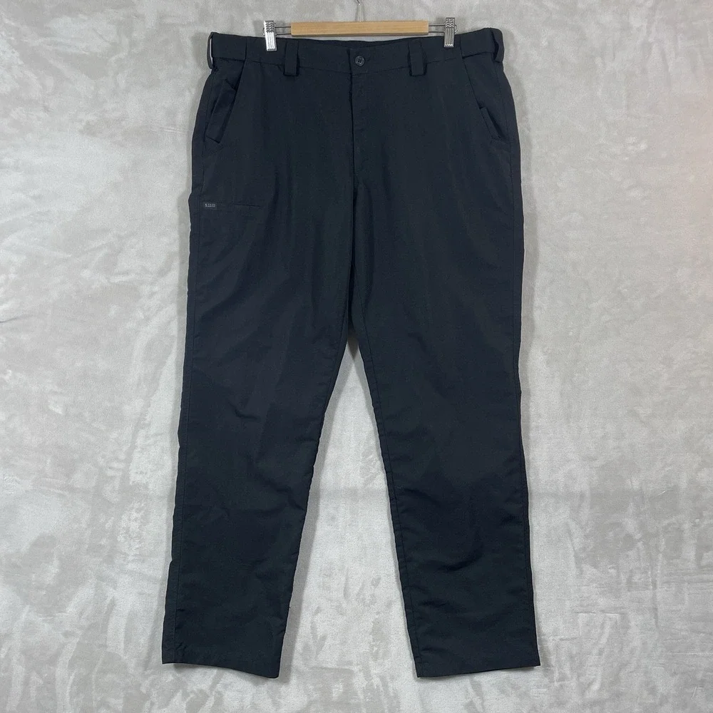 5.11 511 TACTICAL Series Fast Tac Urban Rip Stop Black Pants Size 40x34 Patrol